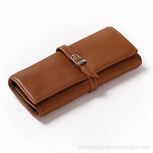 Jewelry Rolls, Made of Full Grain Leather